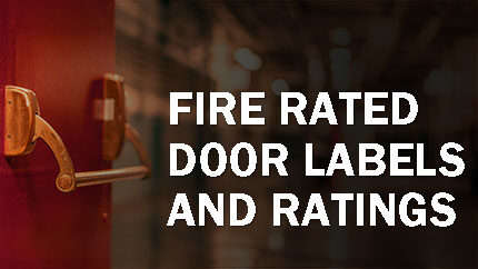 Fire Rated Door Labels