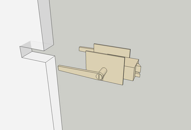 Diagram of a Unit Lockset