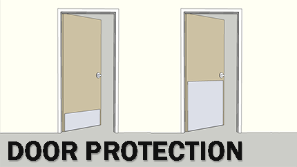 Door Protection - Kick Plates, Mop Plates, Armor Plates