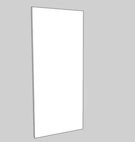 Diagram of a flush door