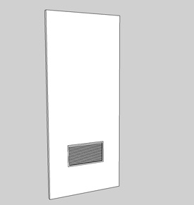 Diagram of a Louvered Door