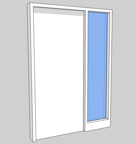 Diagram of a Door and Sidelight