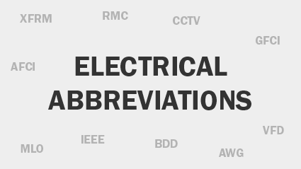 Electrical Abbreviations