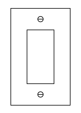 Graphic of a Decorative or Rocker Faceplate