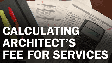 Calculating an Architectural Fee for Services