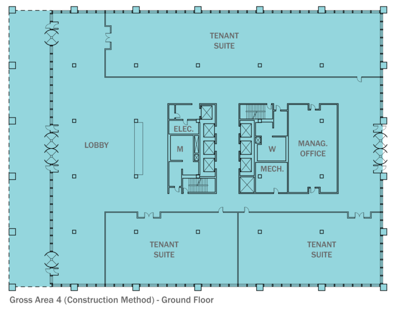 Gross Area 4 (Construction Method) - Ground Floor