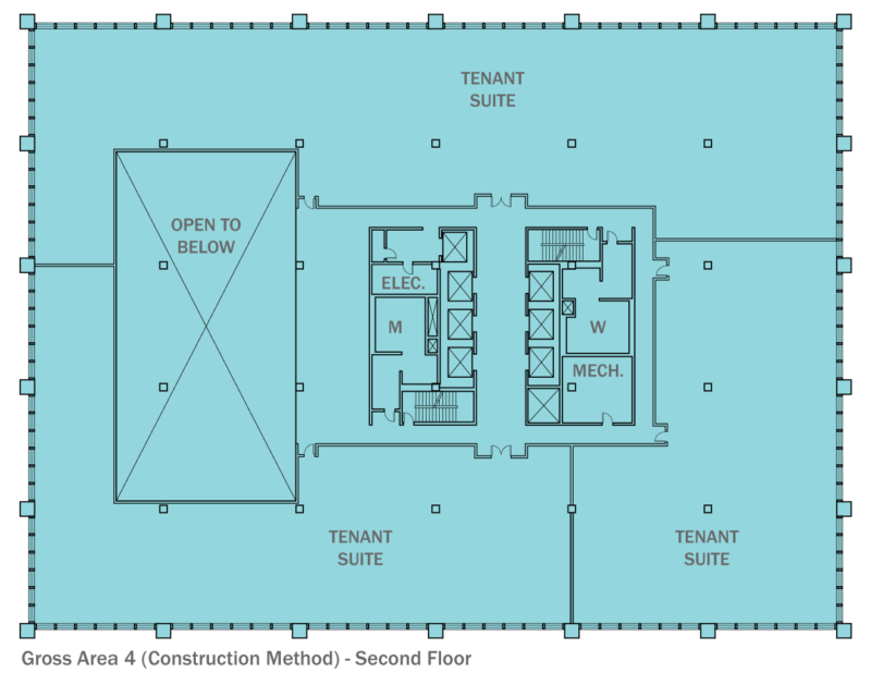Gross Area 4 (Construction Method) - Second Floor
