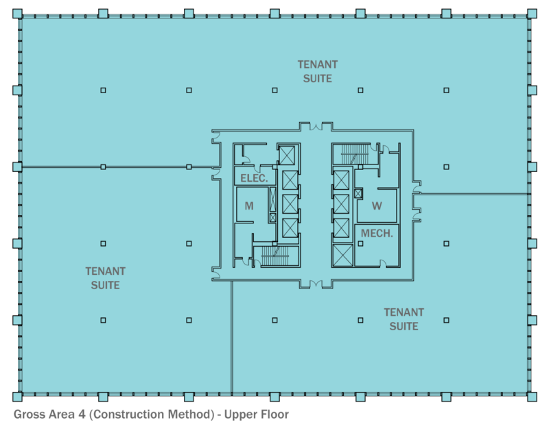 Gross Area 4 (Construction Method) - Upper Floor