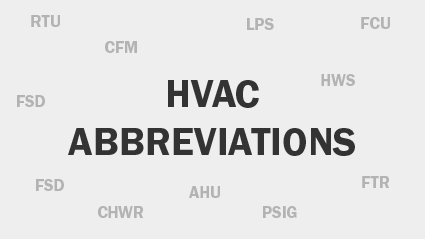 HVAC Abbreviations