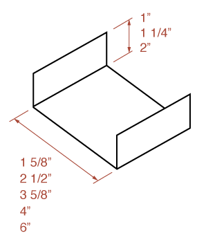 Diagram of Standard Metal Runner / Track