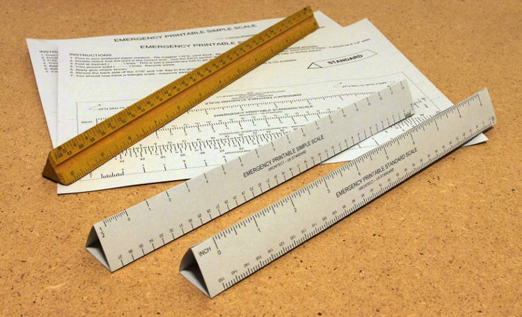 architectural metric scale ruler