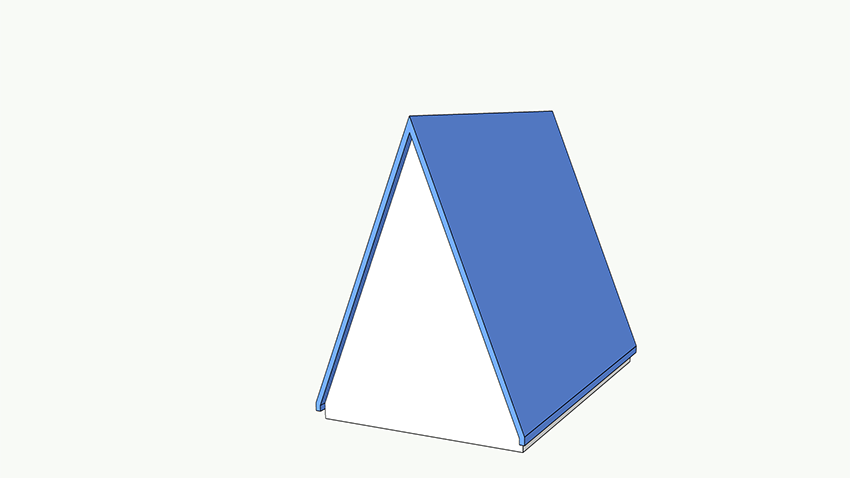 Graphic of an A-Frame Roof