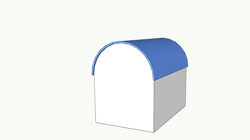 Graphic of an Arched Roof