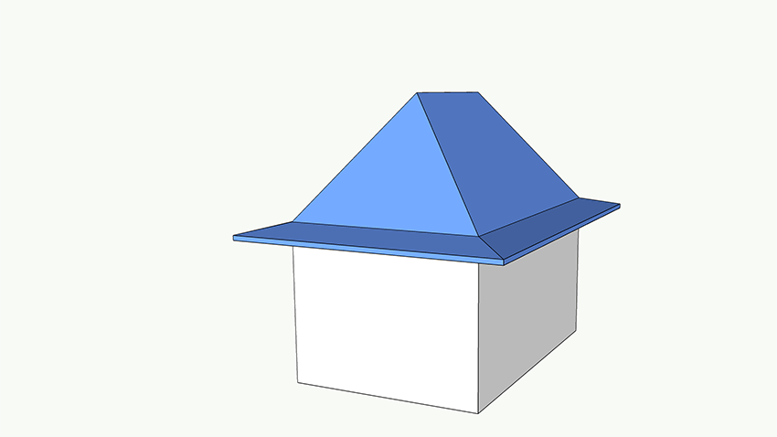 Graphic of a Bonnet Roof