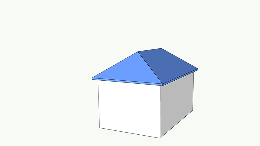 Graphic of a Hip Roof