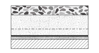 Graphic section of Sand Cushion Terrazzo