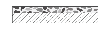 Graphic section of Thin-set Terrazzo