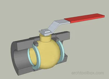 Ball valve animation