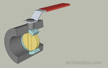Butterfly valve animation