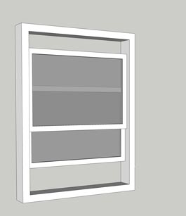 Diagram of a Double Hung Window
