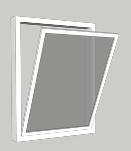 Diagram of a Hopper Window