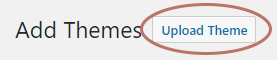 Image of WordPress Theme Upload